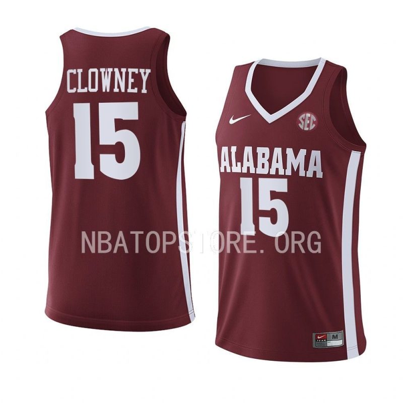 noah clowney jersey replica basketball crimson 2022 23