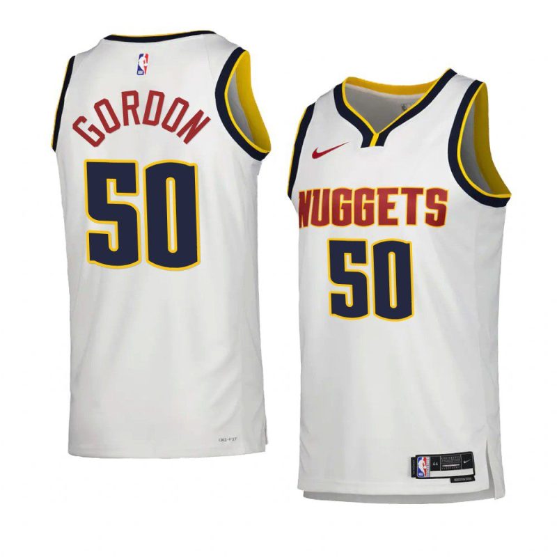 nuggets aaron gordon white 2022 23association edition swingman jersey