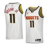 nuggets bruce brown jr. white 2022 23association edition swingman jersey