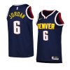 nuggets deandre jordan navy 2022 23icon edition swingman jersey