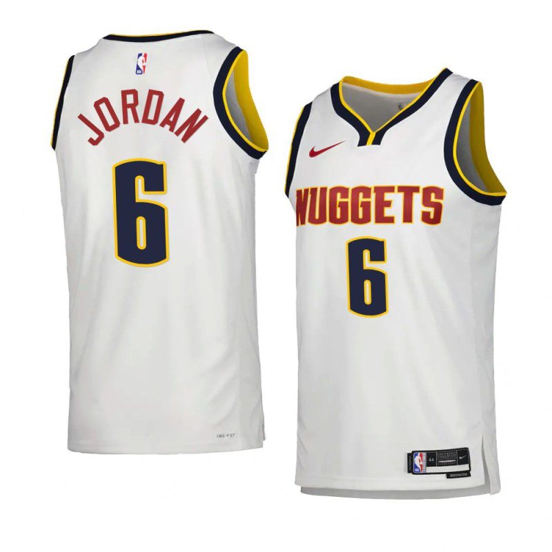 nuggets deandre jordan white 2022 23association edition swingman jersey 0a