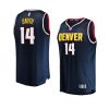 nuggets ish smith navy fast break replica icon edition jersey