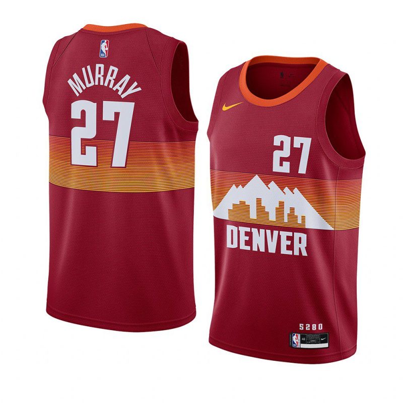 nuggets jamal murray jersey city edition orange