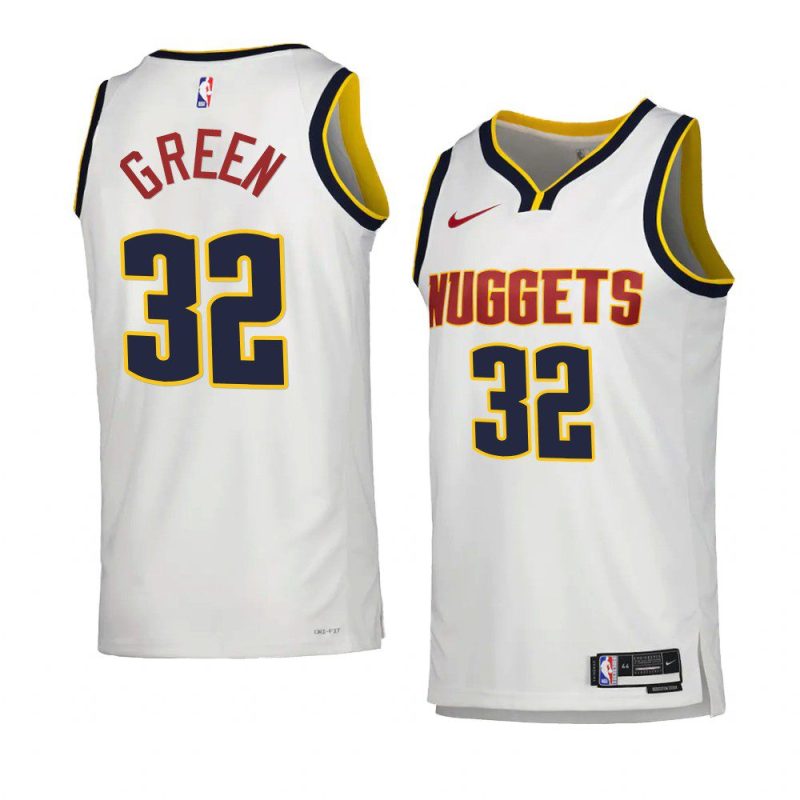 nuggets jeff green white 2022 23association edition swingman jersey