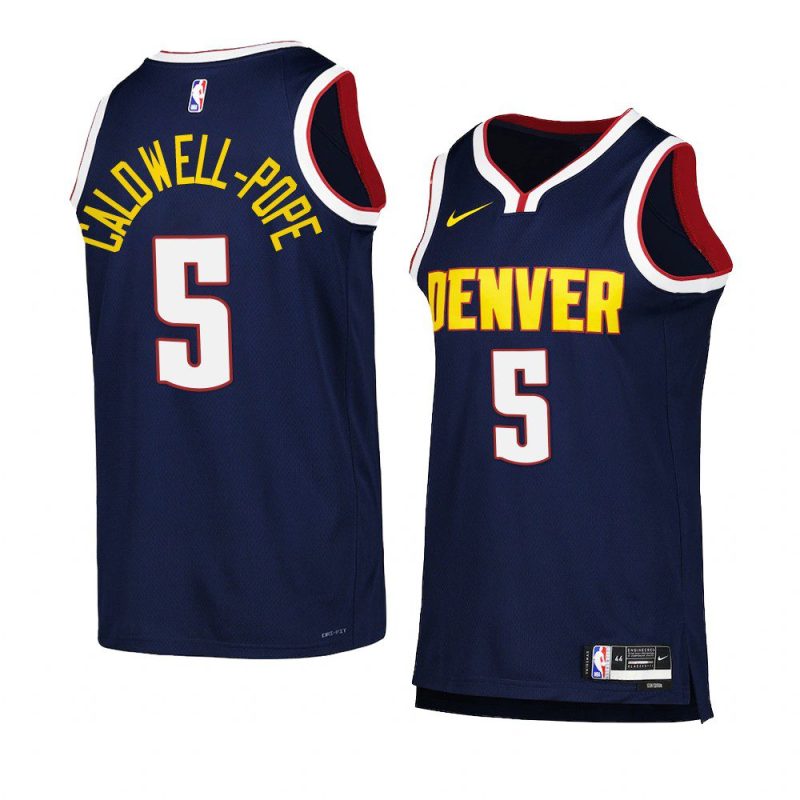 nuggets kentavious caldwell pope navy 2022 23icon edition swingman jersey