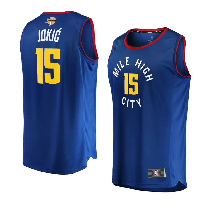 nuggets nikola jokic blue 2023 nba finals fast break player jersey