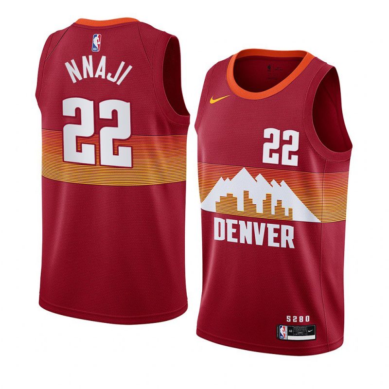 nuggets zeke nnaji jersey city edition orange