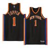 obi toppin 2022 23knicks jersey city editionauthentic black