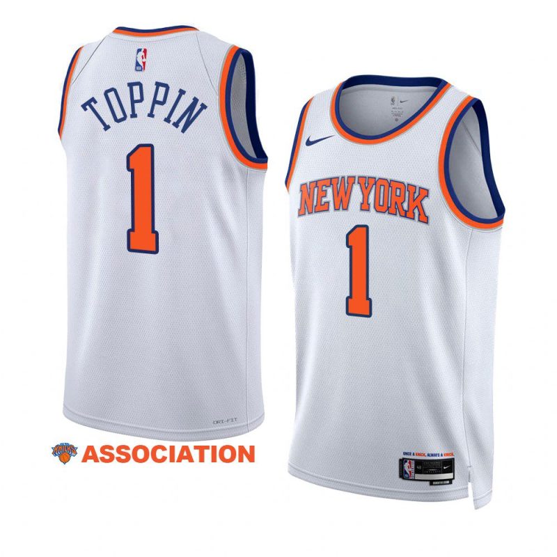 obi toppin knicksjersey 2022 23association edition whiteswingman