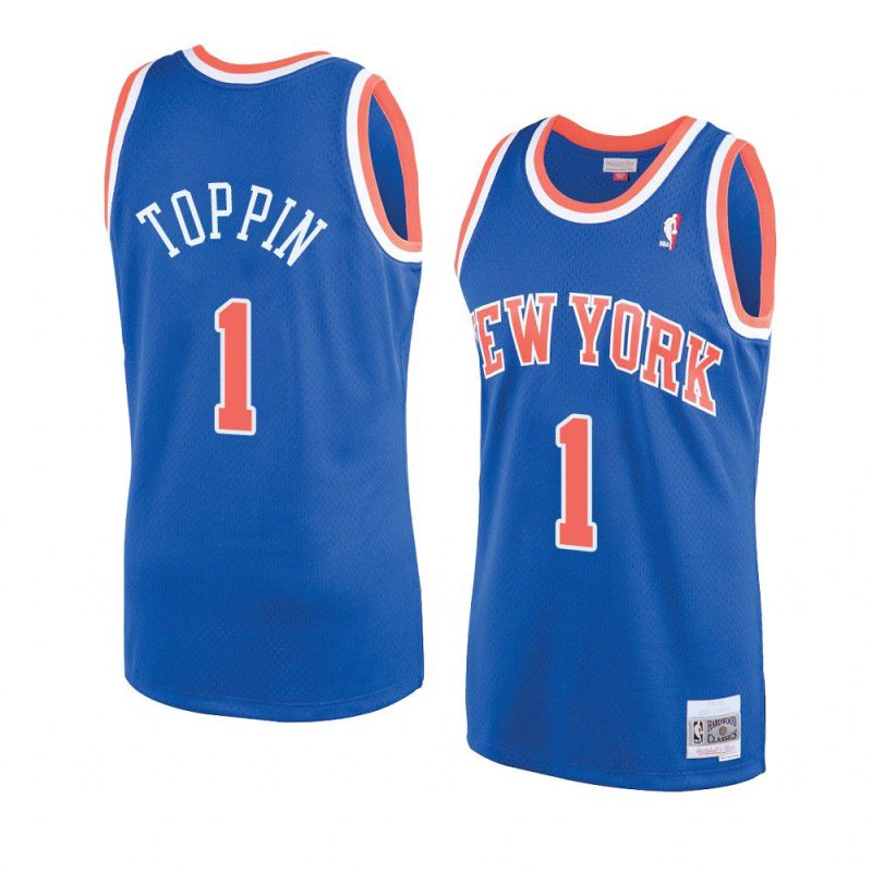 obi toppin swingman player hardwood classics jersey blue