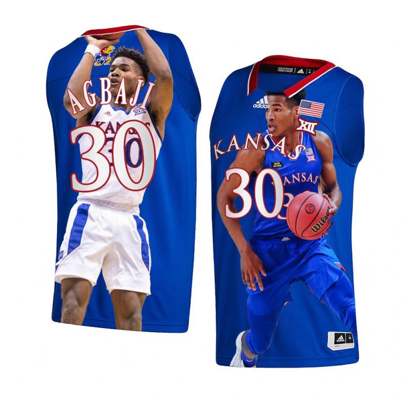 ochai agbaji fashion edition jersey 2022 march madness highlights royal