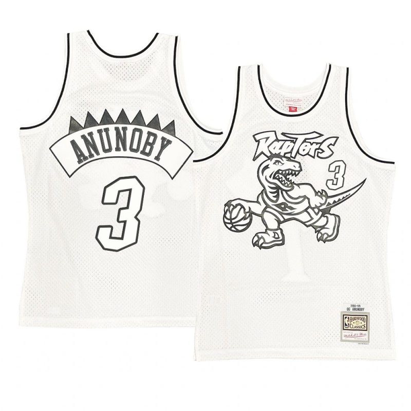 og anunoby black logo jersey throwback white