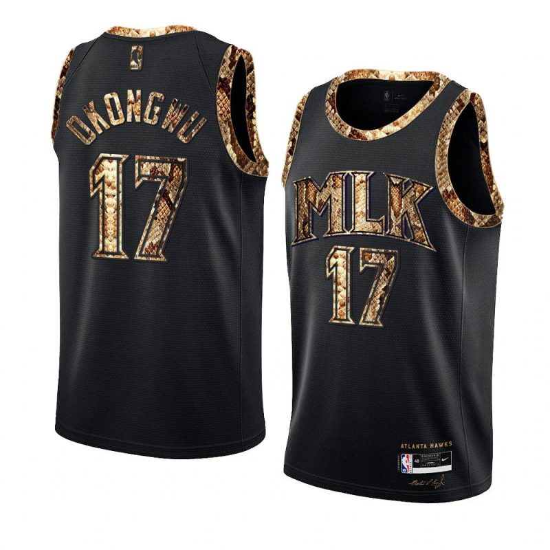 onyeka okongwu 2021 exclusive edition jersey python skin black