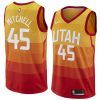 orange men's donovan mitchell jersey