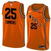 orange team world ben simmons jersey