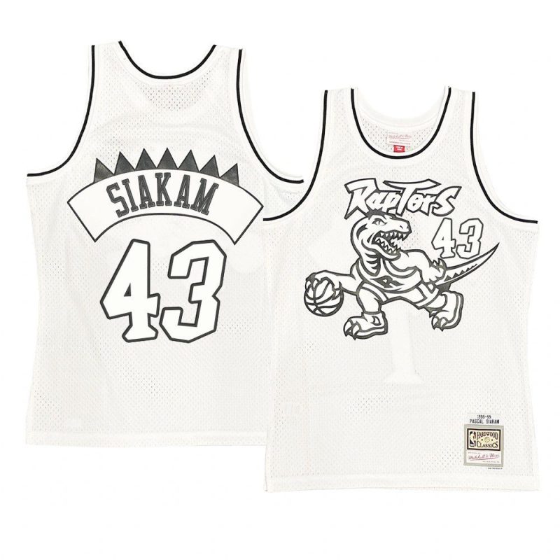 pascal siakam black logo jersey throwback white