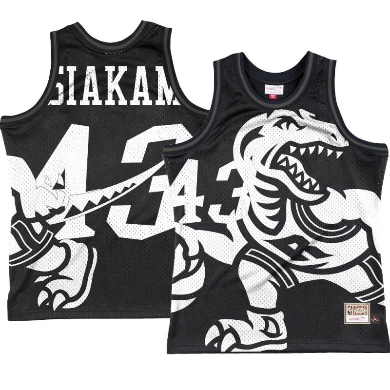 pascal siakam jersey big face 3.0 black