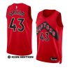 pascal siakam raptorsjersey 2022 23icon edition redswingman