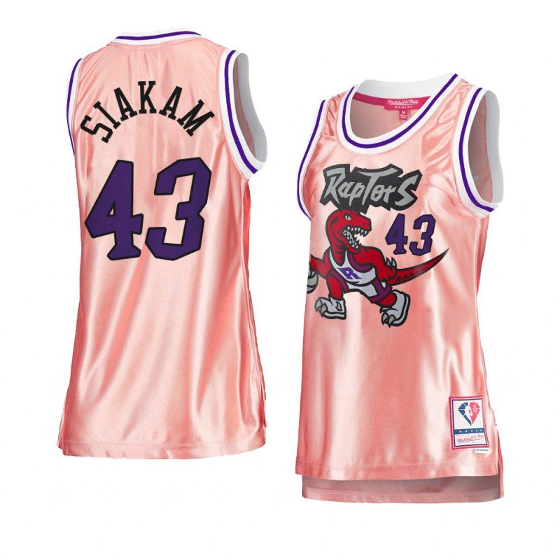 pascal siakam women 75th anniversary jersey rose gold pink