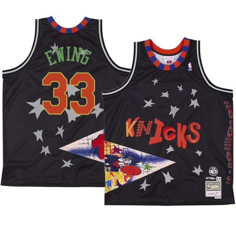 patrick ewing black br remix jersey