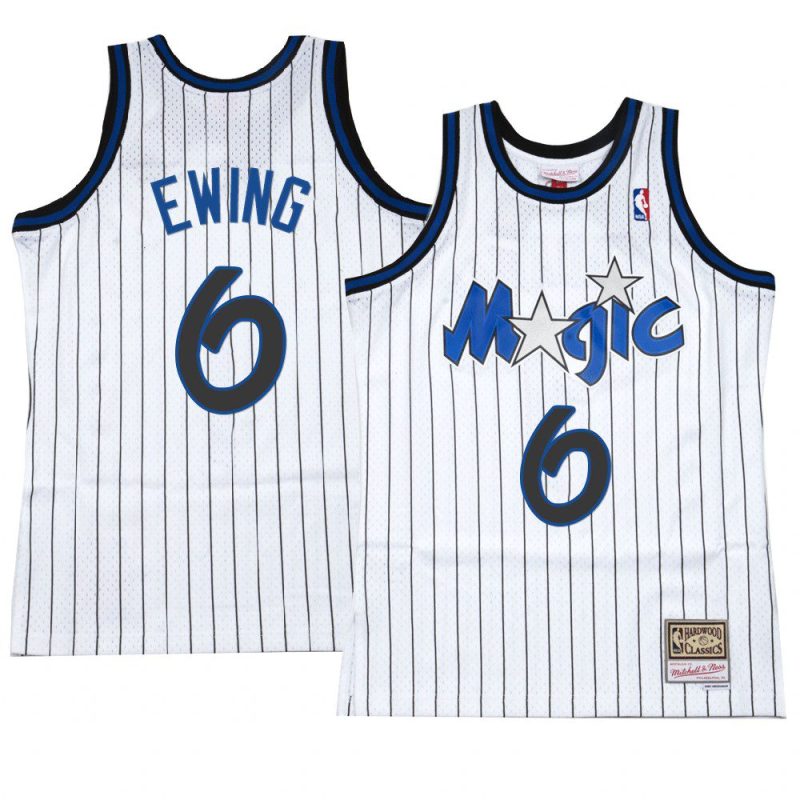 patrick ewing jersey hardwood classics white mesh men