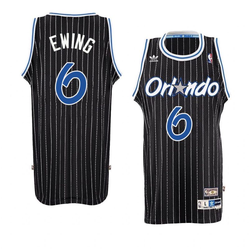 patrick ewing jersey throwback black mesh men