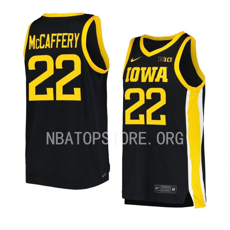 patrick mccaffery replica jersey college basketball black 2022 23