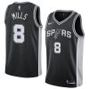 patty mills black nike new swingman icon edition jersey men