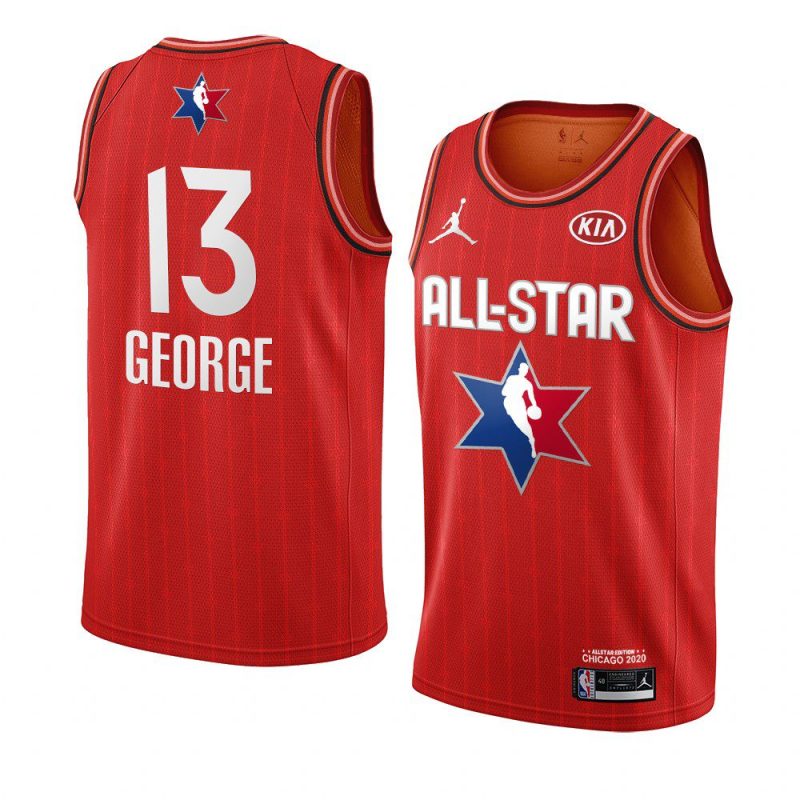 paul george los angeles clippers jersey 2020 nba all star game red western conference men's