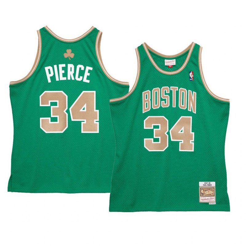 paul pierce hardwood classics jersey st patricks day green