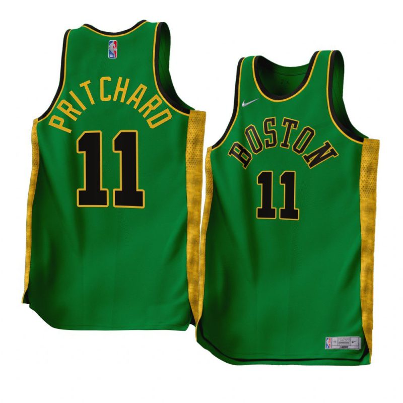 payton pritchard celticsjersey 2022 23earned edition green