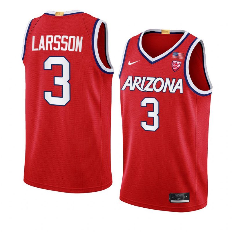 pelle larsson jersey college basketball red 2022 23