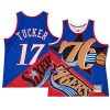 philadelphia 76ers p.j. tucker blue red big face 5.0 mentank top