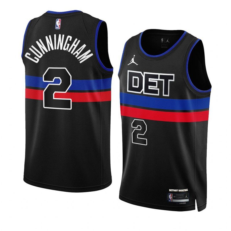 pistons cade cunningham black 2022 23statement edition swingman jersey