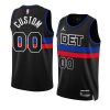 pistons custom black 2022 23statement edition swingman jersey