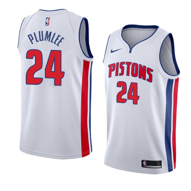 pistons mason plumlee jersey associateion edition white