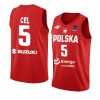 poland fiba eurobasket 2022 aaron cel red away jersey