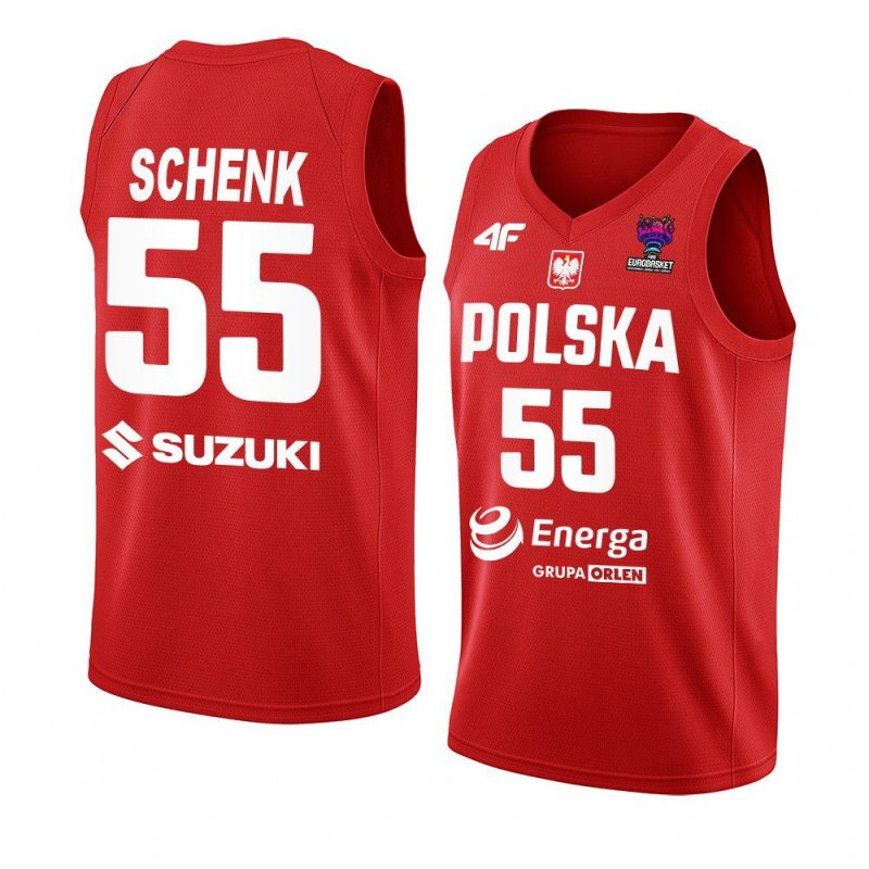 poland fiba eurobasket 2022 jakub schenk red away jersey