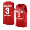 poland fiba eurobasket 2022 michal sokolowski red away jersey