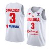 poland fiba eurobasket 2022 michal sokolowski white home jersey