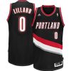 portland trail blazers 0 damian lillard revolution 30 swingman road jersey