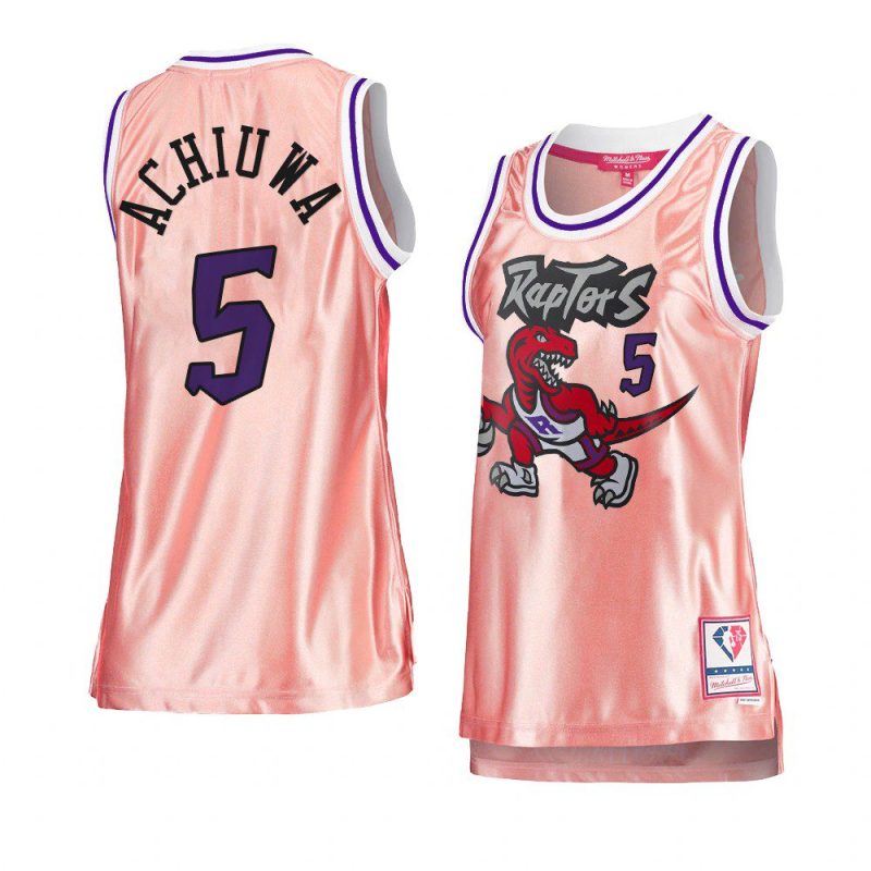 precious achiuwa women 75th anniversary jersey rose gold pink