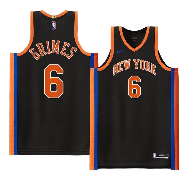 quentin grimes 2022 23knicks jersey city editionauthentic black