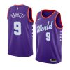 r.j. barrett 2021 nba rising star jersey world team purple