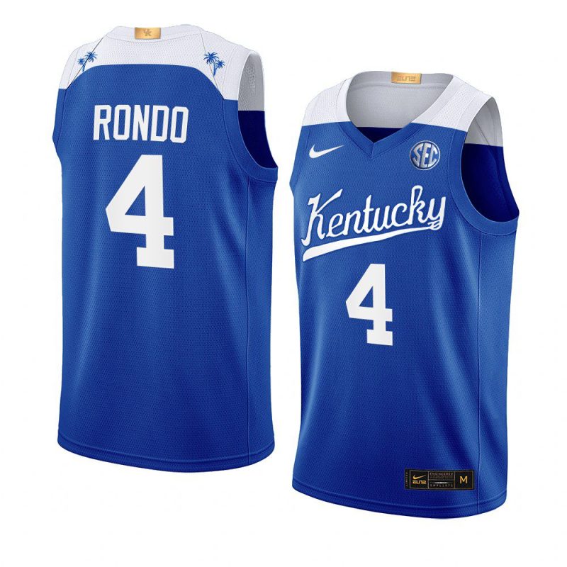 rajon rondo alumni jersey college basketball blue