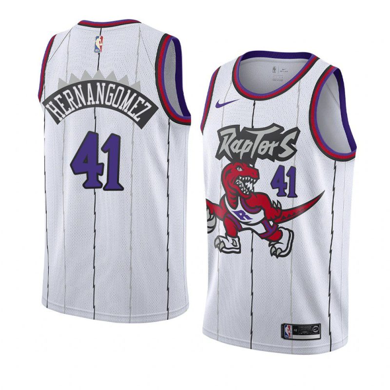 raptors juancho hernangomez white classic edition swingman jersey