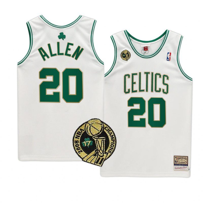 ray allen jersey 17x finals champs white commemorative