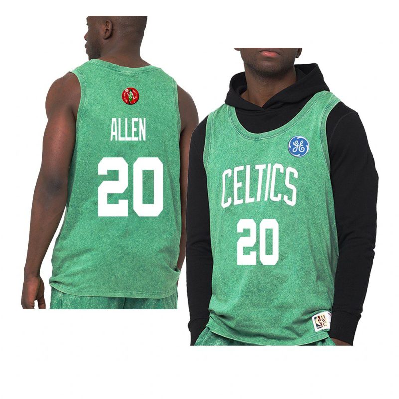 ray allen worn out tank top jersey quintessential green