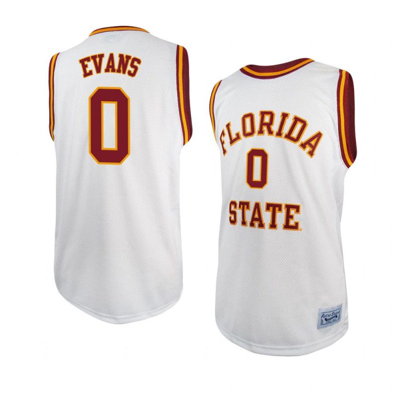 rayquan evans original retro jersey basketball white