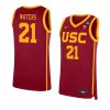 reese waters replica jersey college basketball red